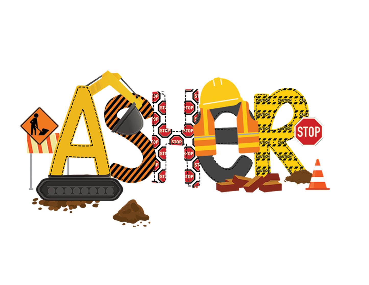 Construction Alpha Font