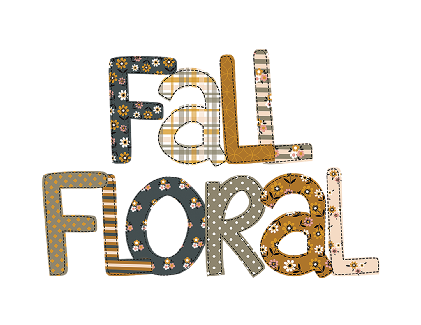 Fall Floral Alpha