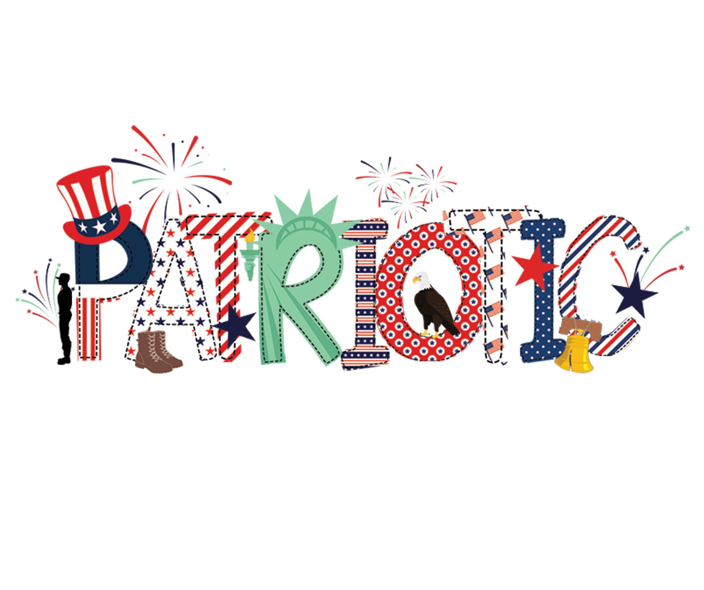Patriotic Alpha Font