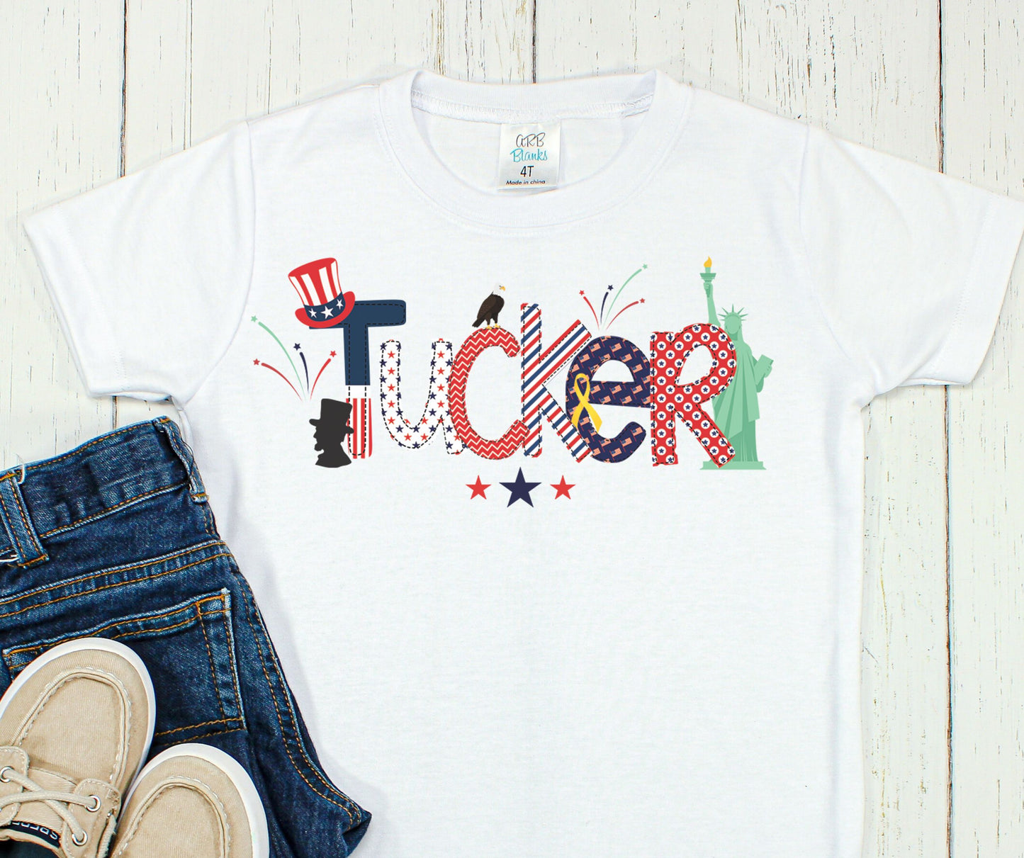 Patriotic Alpha Font