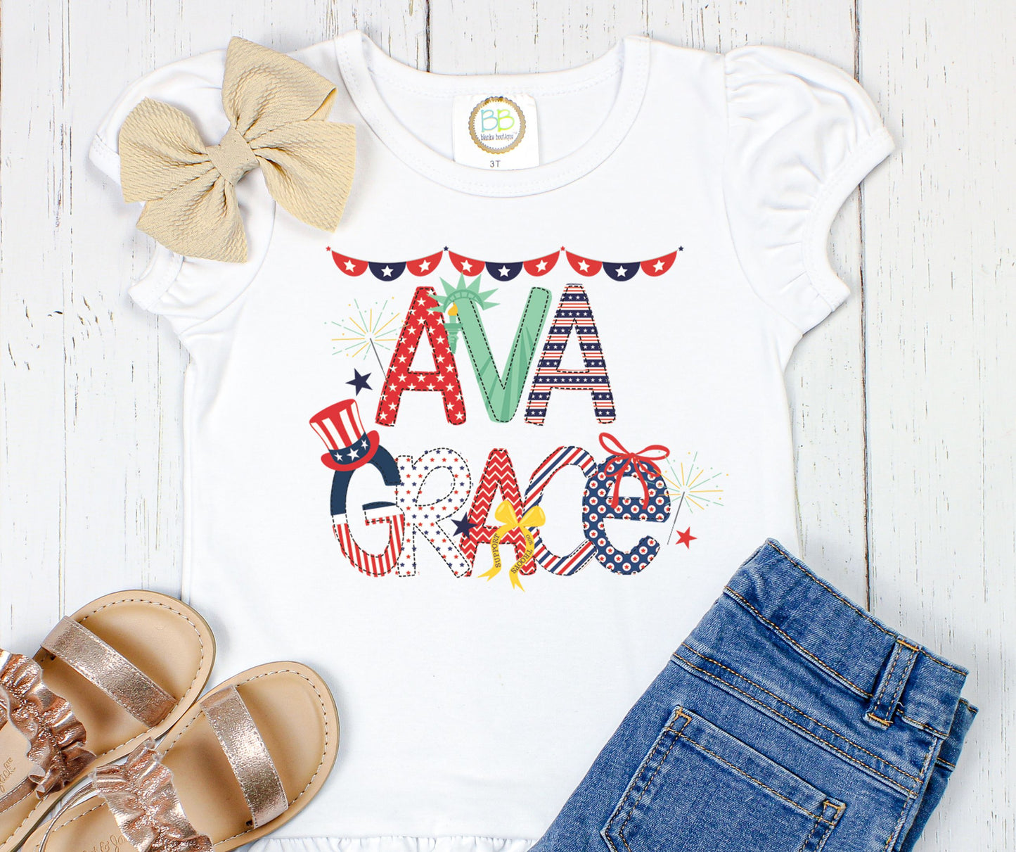 Patriotic Alpha Font