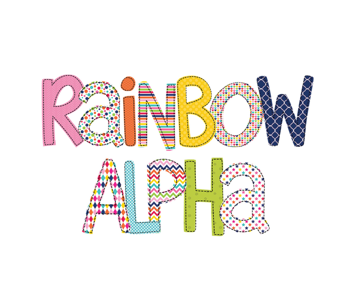 Rainbow Alpha Font