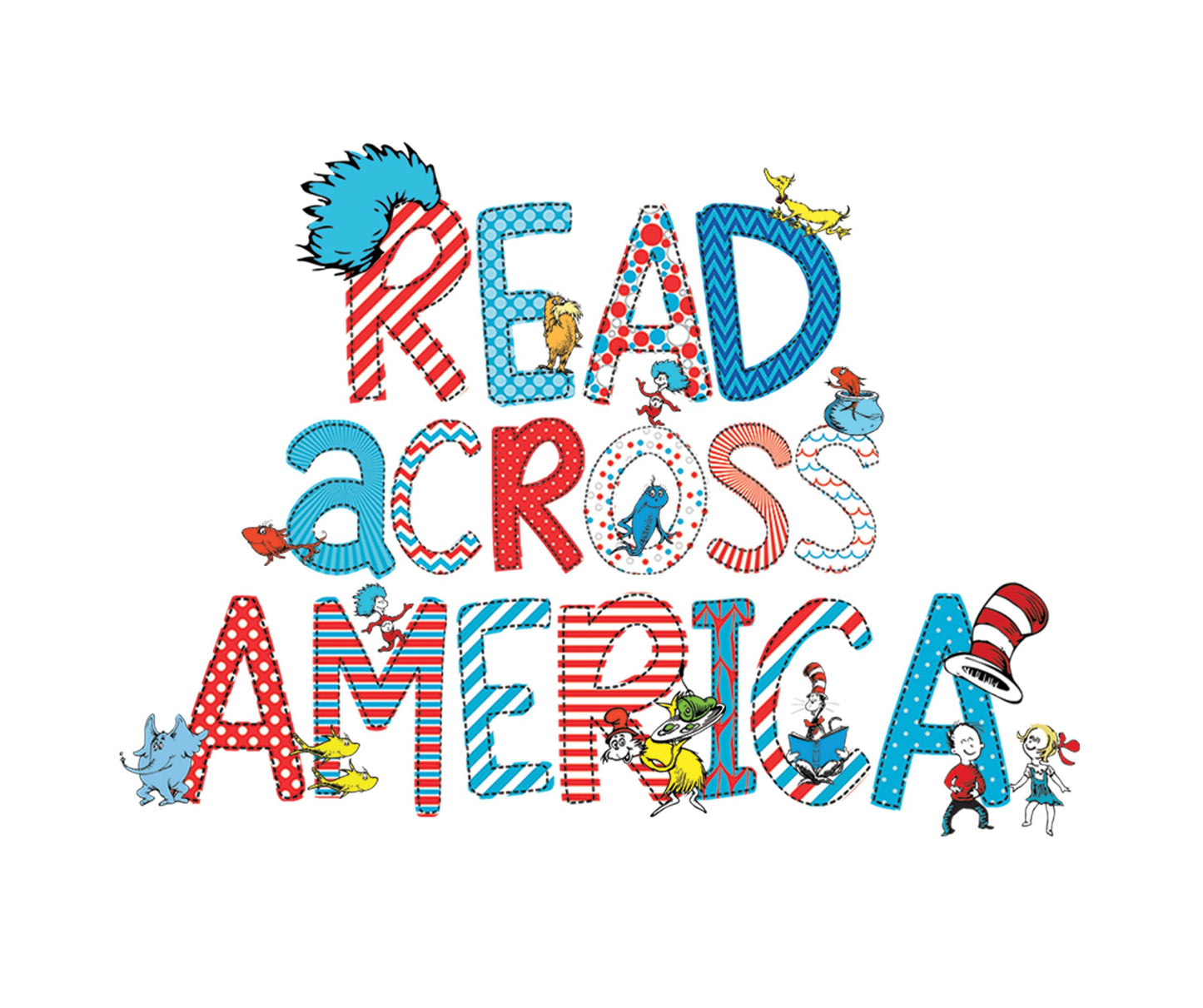 Read Across America PNG Alpha Font