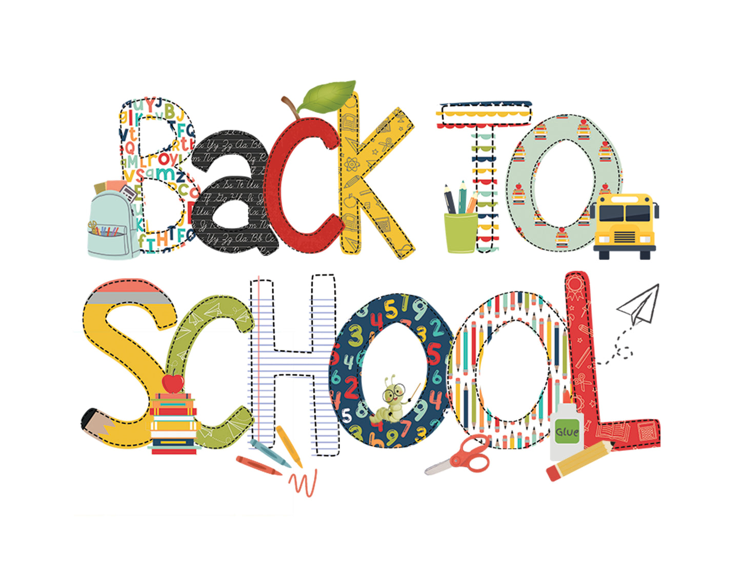 Back to School Alpha Font