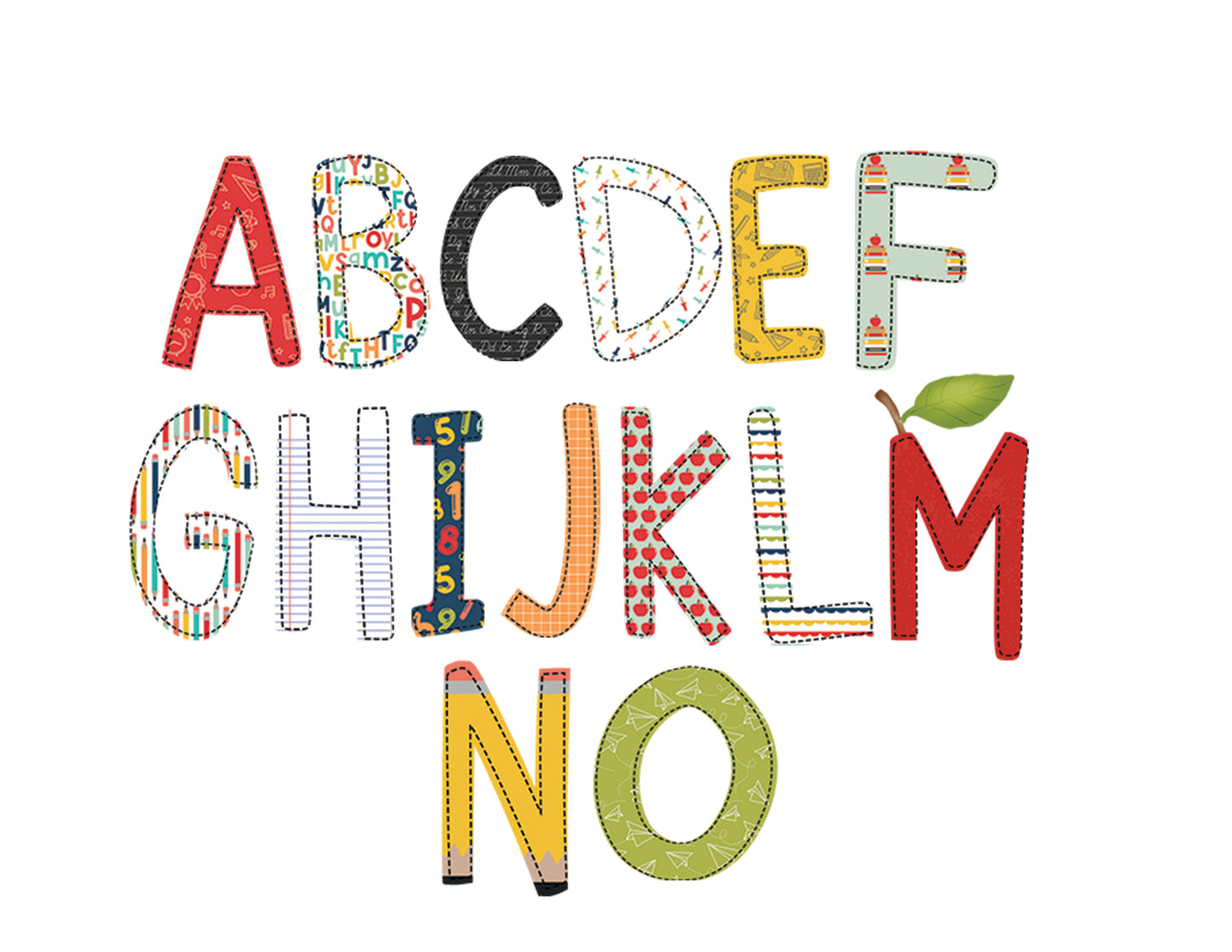 Back to School Alpha Font