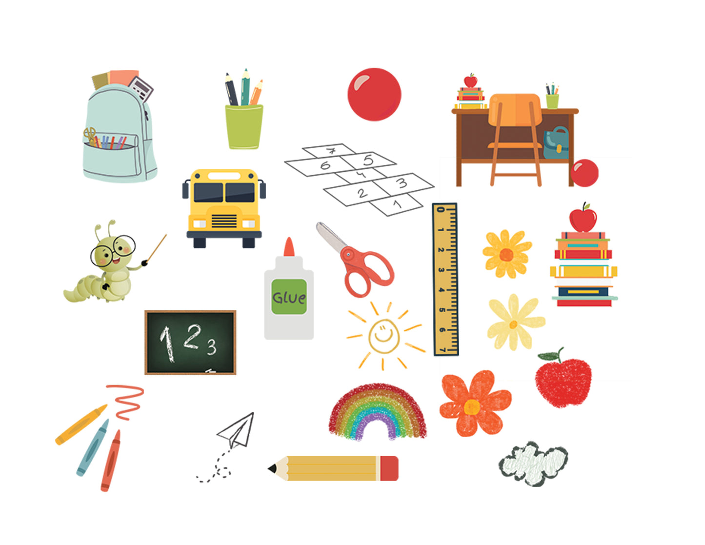 Back to School Alpha Font