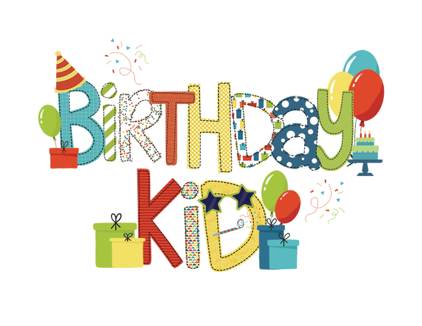 Birthday Kid Alpha Font