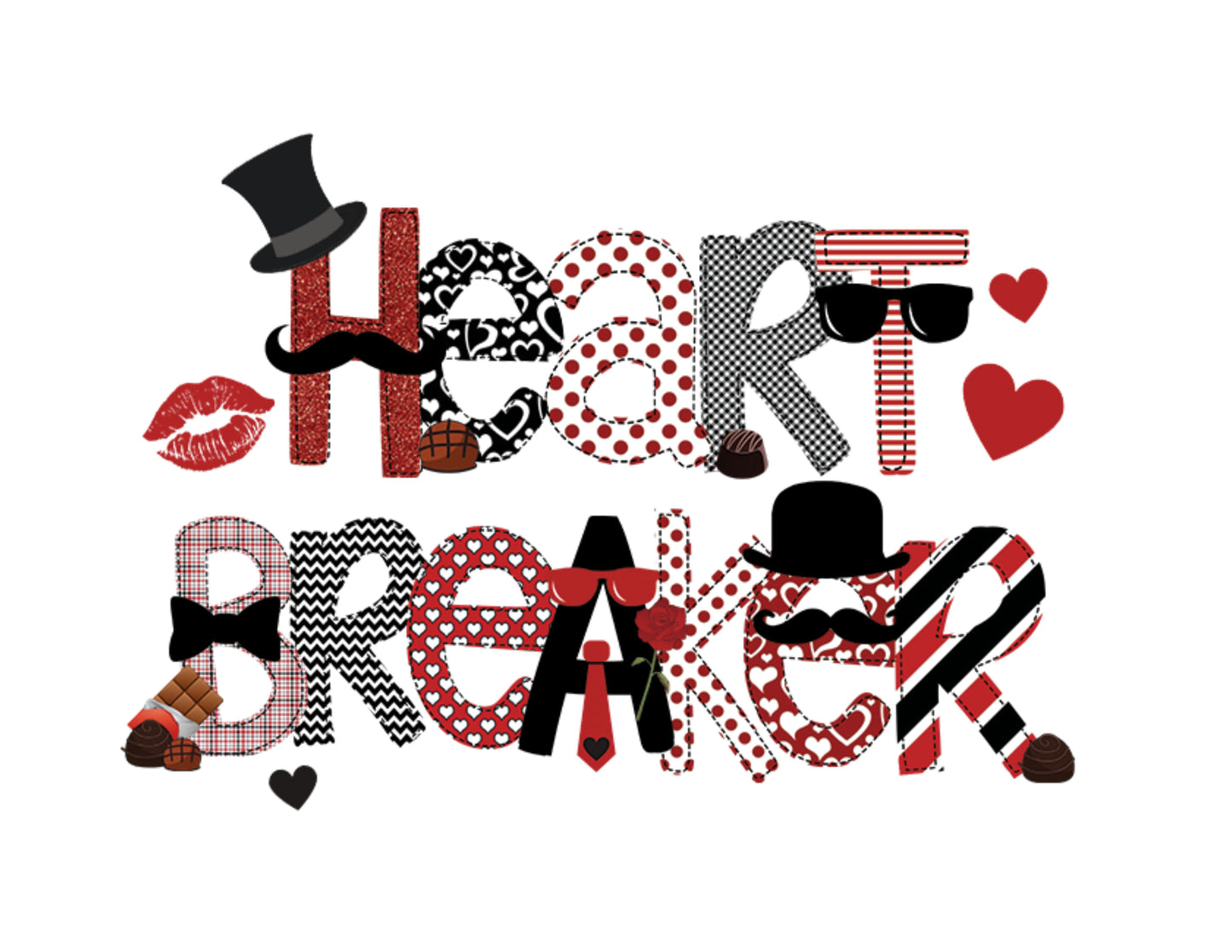 Heart Breaker Valentine's Day Alpha Font